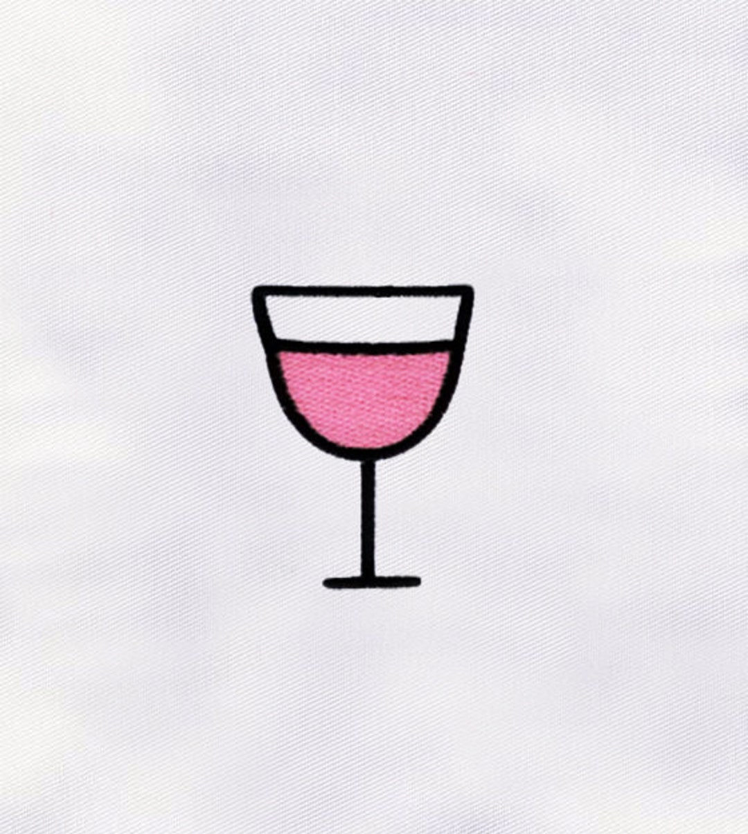 Wine Glass Machine Embroidery Design Drink Embroidery Design Etsy