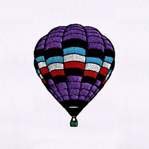 Balloon Embroidery Design | Hot Air Balloon Embroidery Design |Hot-Air Balloon Machine Embroidery Design | 4x4 Colorful Air Balloon PES File