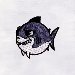 Fat Shark Embroidery Design | Sea Animal Embroidery Design | Fish Embroidery Design |Shark Machine Embroidery Design |4x4 Shark Digital File