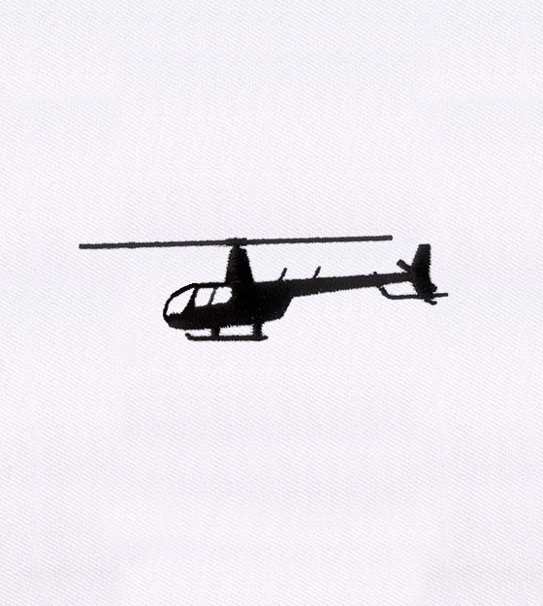 Black and White Helicopter Embroidery Design Aircraft Etsy