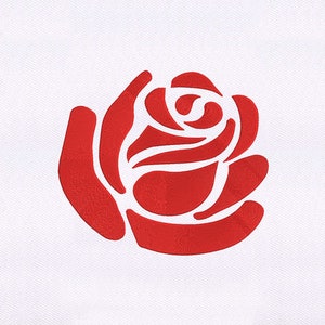 Red Rose Petals Embroidery Design | Floral Embroidery Design | Flower DST Embroidery Design | Rose Machine Embroidery Design | Digital File