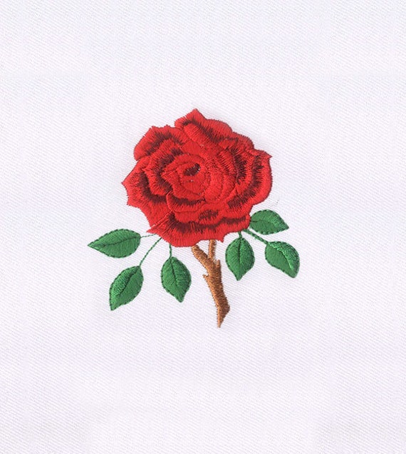 Beautiful Black Rose Embroidery Design Flower Embroidery Design Rose