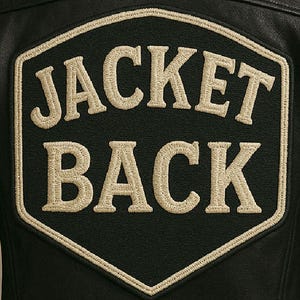 Large Jacket Back Patch – Custom Biker Embroidered Patch, Bold Statement, Sew On, Motorcycle Club, Vest, Rider Jacket