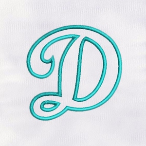 Alphabet D Puff Embroidery Design | 3D Puff Embroidery Design |4x4 D Alphabet Embroidery Design | Font Embroidery Design | Digital File