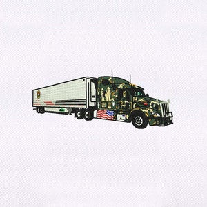 Military Transport Truck Embroidery Design | Vehicle Embroidery Design | Army Truck PES Embroidery Design | Truck Machine Embroidery Design