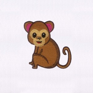 Playful Monkey Machine Embroidery Design | Animal Embroidery Design |Monkey Embroidery PES File | 4x4 Monkey Embroidery Design |Digital File