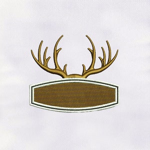 Elegance Elk Horn Machine Embroidery Design | Animal Horn Embroidery Design | 4x4 Elk Antler Embroidery Design | Digital Embroidery File