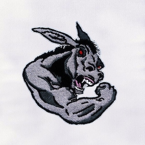 Powerful And Strong Donkey Embroidery Design | Animal Embroidery Design | Donkey DST File | 4x4 Donkey Embroidery Design | Digital File