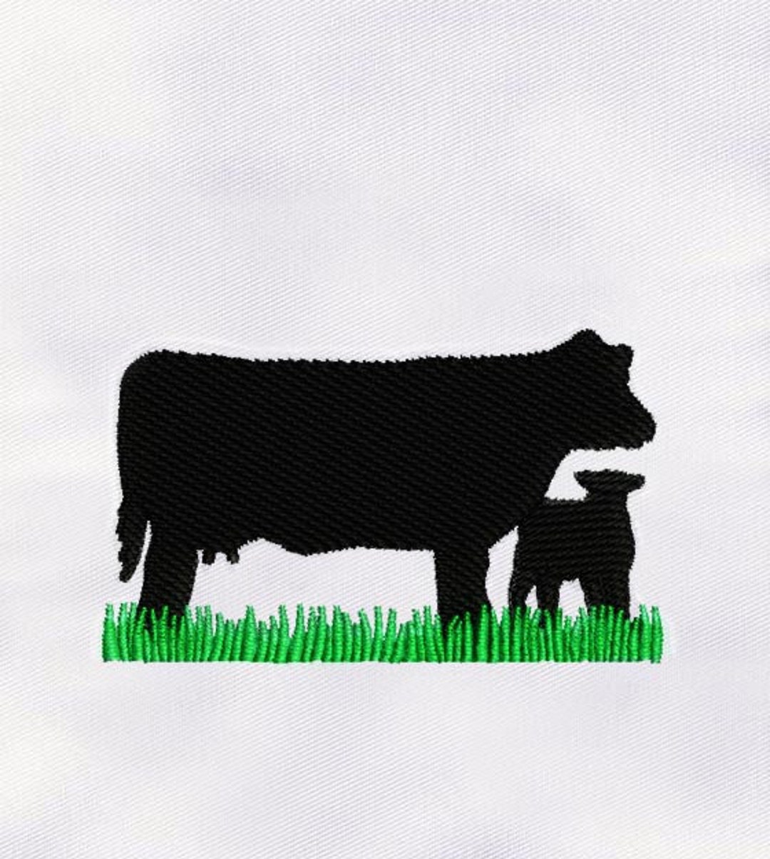 Cow and Calf Embroidery Design animal Embroidery Design cow Embroidery