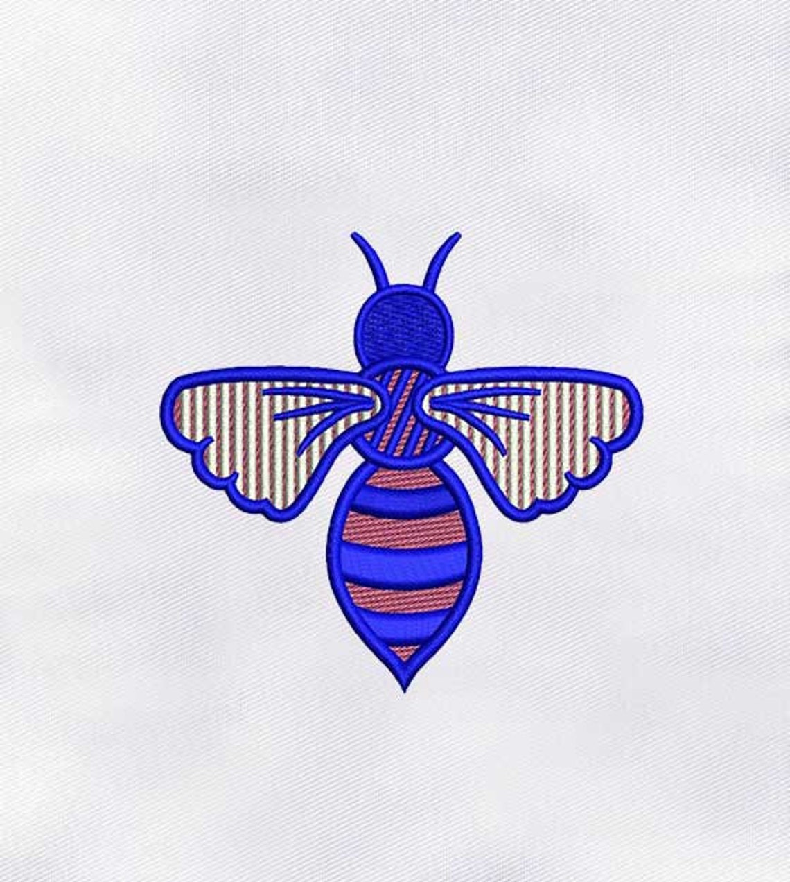 Colorful Bee Machine Embroidery Design Insect Embroidery Etsy