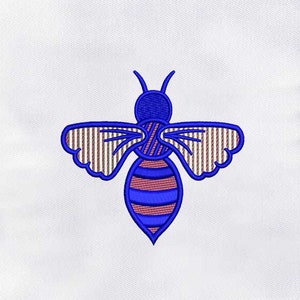 Colorful Bee Machine Embroidery Design | Insect Embroidery Design | Bee PES File |  Honey Bee Embroidery Design | Digital Embroidery File