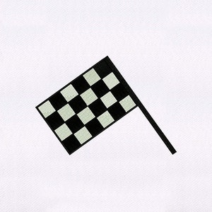 Old Glory Finish Line Checkered Flag Coin Purse