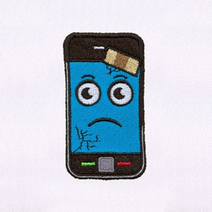 Band Aid Mobile Phone Embroidery Design |Phone Embroidery Design|Band Aid Embroidery Design| Mobile Phone Embroidery Design |Digital File