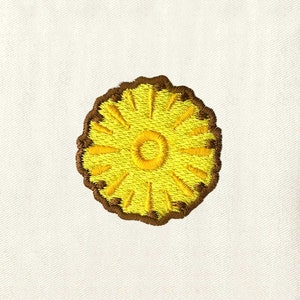 Juicy Pineapple Slice Embroidery Design |Fruit Embroidery Design |Pineapple PES File | Pineapple Machine Embroidery Design |Digital File