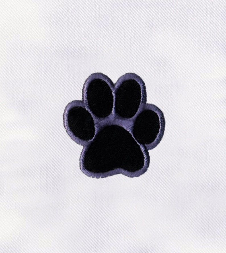 Paw Print Machine Embroidery Design Animal Paw Embroidery Etsy