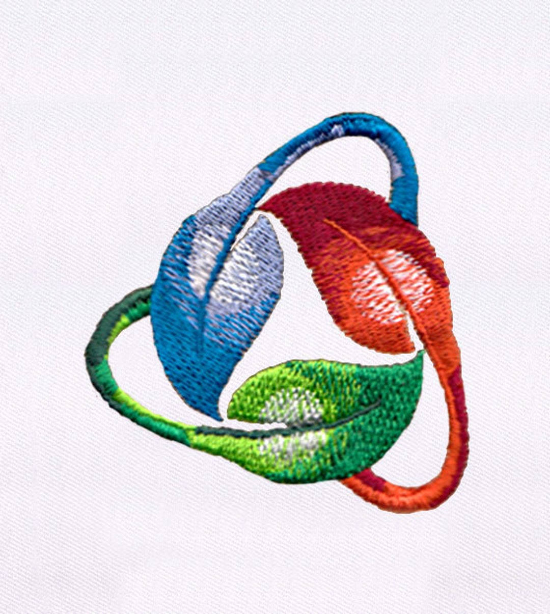 Leaf Recycling Symbol Embroidery Design | Recycle Embroidery Design ...