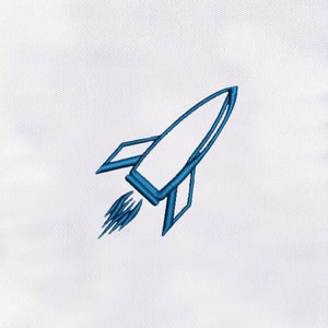 Rocket Machine Embroidery Design |Spacecraft Embroidery Design|Rocket Shuttle DST Embroidery File |4x4 Rocket Embroidery Design|Digital File