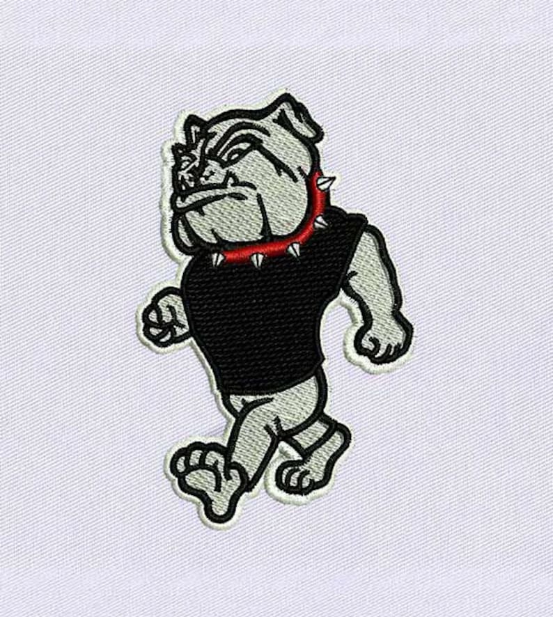 Fascinating bulldog embroidery design animal embroidery  etsy