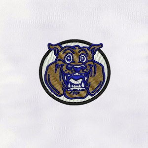 Dog Face Machine Embroidery Design | Animal Embroidery Design | Dog DST Embroidery Design | 4x4 Bulldog Embroidery Design | Digital File