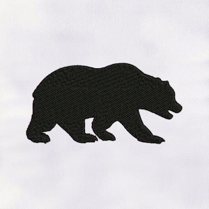 Black Bear Machine Embroidery Design | Animal Embroidery Design | Black Bear DST Embroidery File |  Bear Embroidery Design | Digital File