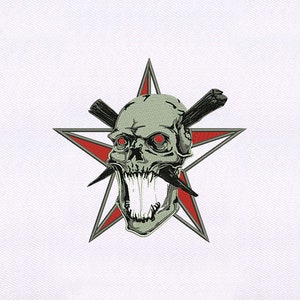 Skull Embroidery Design | Skull Machine Embroidery Design | Skull And Crossbones Embroidery Design | 8x10 Skull PES File | Digital File