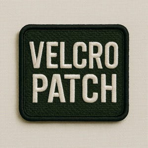 Velcro Embroidered Patch | Custom Hook and Loop Patch for Tactical Gear, Backpacks, Jackets & Uniforms | Removable Badge Patch
