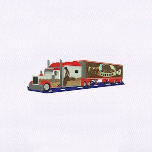 Truck Machine Embroidery Design |Vehicle Embroidery Design |Wild Paint Truck Embroidery Design |6x10 Truck PES Embroidery File |Digital File