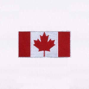 Iconic Canada Flag Embroidery Design | Flag of Canada Embroidery Design | 4x4 Canadian Flag PES Embroidery Design | Digital Embroidery File