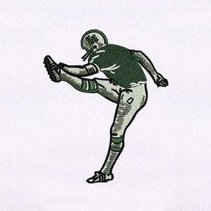 Pumped Football Player Embroidery Design | Sport Embroidery Design | Football PES File | 6x6 Rugby Player Embroidery Design | Digital File