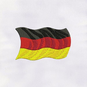 Great Germany Flag Embroidery Design | Flag Embroidery Design |Germany DST Embroidery File |4x4 Germany Flag Embroidery Design |Digital File