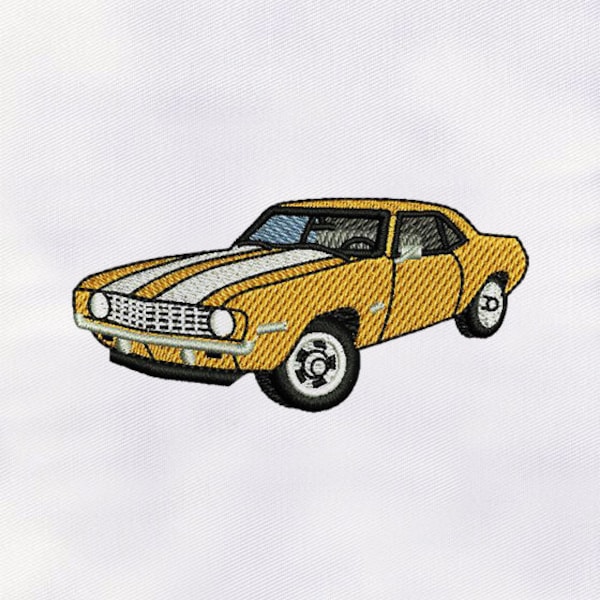 Car Machine Embroidery Design | Camaro Car Embroidery Design | Vehicle Embroidery Design | 4x4 Car Embroidery Design | Sport Car DST File