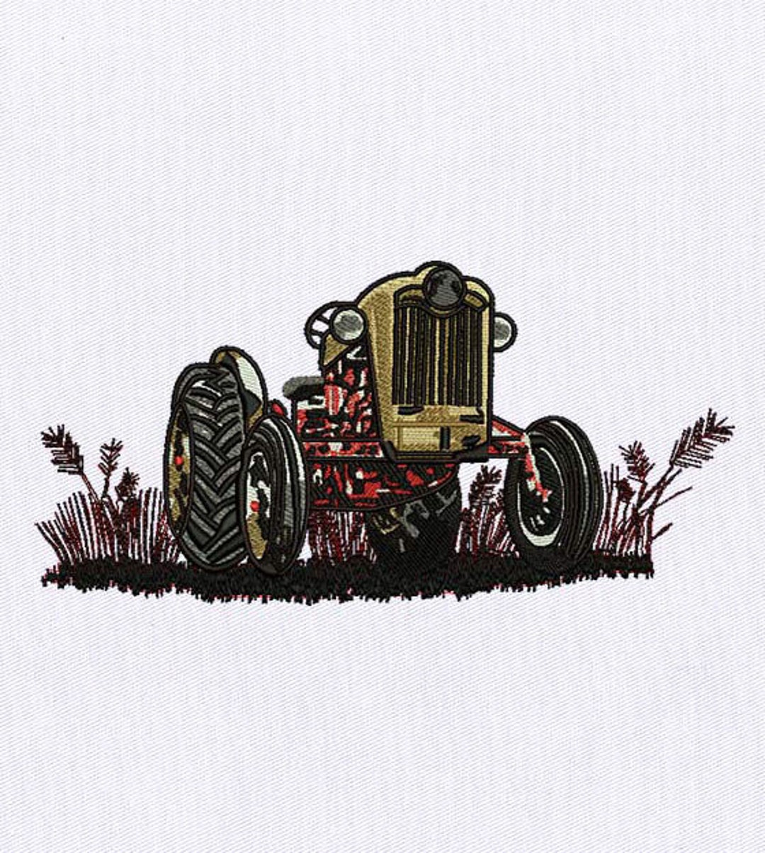 Exquisite Tractor Machine Embroidery Design | Vehicle Embroidery Design ...