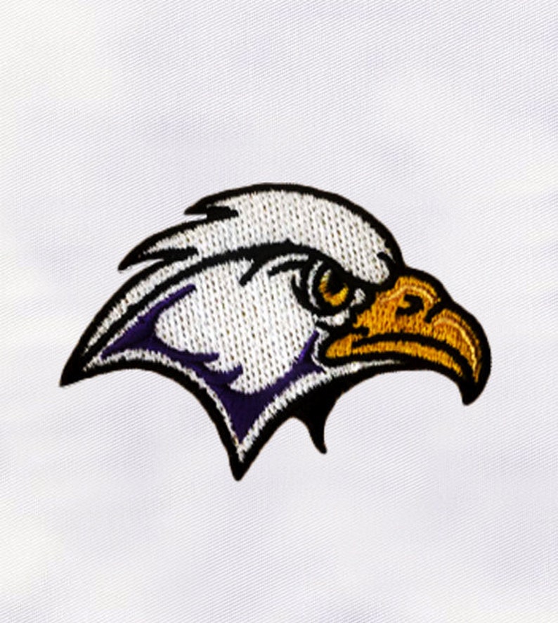 Hawk face machine embroidery design bird embroidery design  etsy