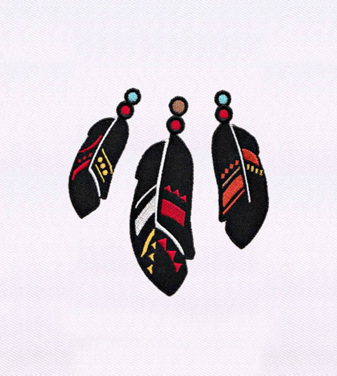 Native American Feathers Embroidery Design Native American Etsy