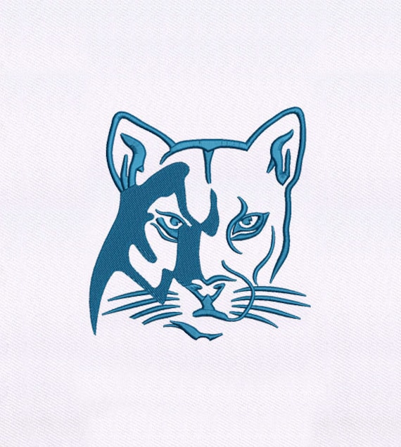 Escudero biografía Seminario Diseño de bordado de máquina Puma Cat / Diseño de bordado de - Etsy España