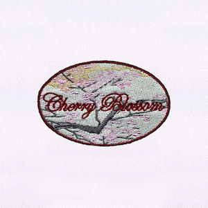 Cherry Blossoms Embroidery Design |Spring Embroidery Design |Cherry Pes Embroidery File |  Cherry Blossom Embroidery Design |Digital File