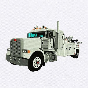 Dominant Heavy Truck Embroidery Design | Vehicle Embroidery Design |White Truck DST File |8x10 Truck Machine Embroidery Design |Digital File