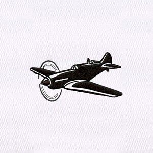 Diseño de bordado de avión / diseño de bordado plano de silueta / diseño de bordado plano / archivo de bordado PES de avión / archivo de bordado digital
