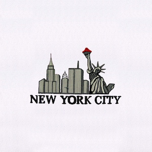 Iconic New York City Embroidery Design |NYC Embroidery Design |New York Embroidery Design |NY Embroidery Design| New York Embroidery File