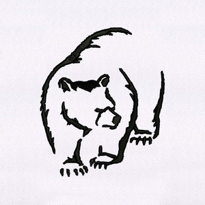 Bear Embroidery Design | Animal Embroidery Design | Polar Bear Embroidery Design | Bear PES Embroidery File | Bear Machine Embroidery Design