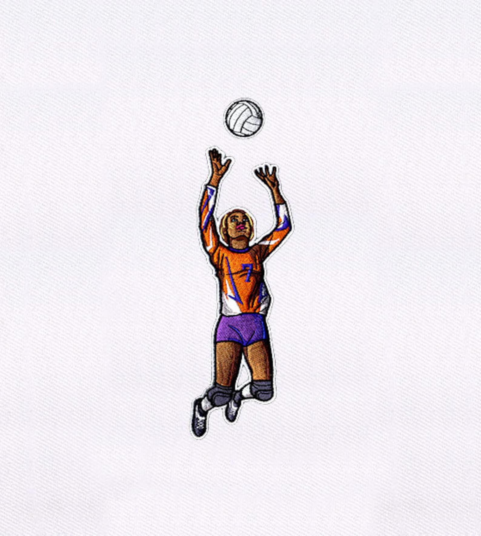 Girl playing volleyball jessecmault design volleyball  etsy hong kong