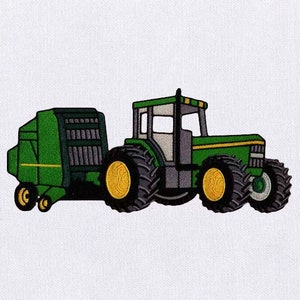 Graceful Tractor Machine Embroidery Design |Vehicle Embroidery Design | Green Tractor PES File |6x10 Tractor Embroidery Design |Digital File