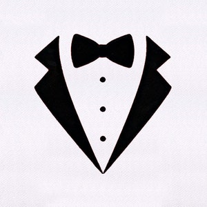 Suit And Bow Tie Embroidery Design | Tuxedo Embroidery Design | Men PES Embroidery Design | Bow Tie Machine Embroidery Design | Digital File