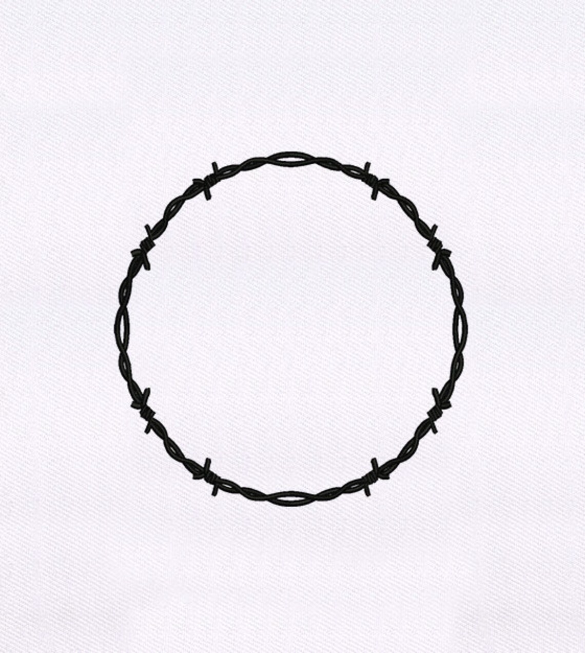 Barbed Wire Circle Quilting Embroidery Design wire Border Etsy