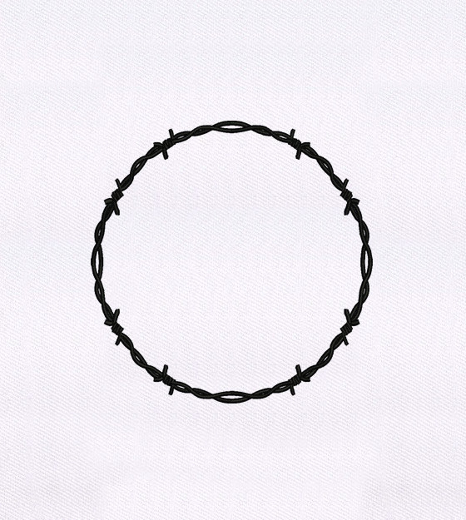 Barbed Wire Circle Quilting Embroidery Design wire Border Etsy