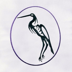 Great Blue Heron Machine Embroidery Design |Bird Embroidery Design |Heron Bird PES Embroidery File |6x6 Heron Embroidery Design|Digital File