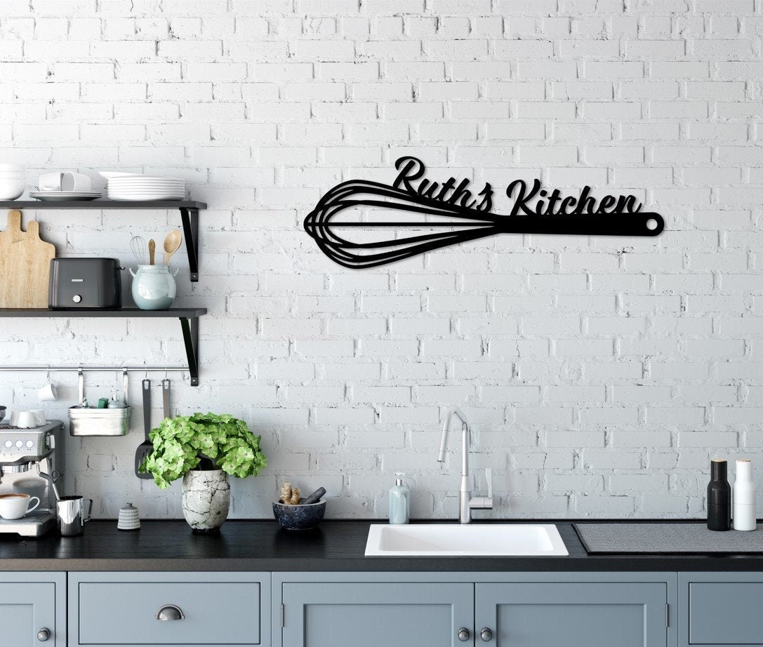 Custom Kitchen Metal Wall Decor Kitchen Wall Metal Bakery Etsy