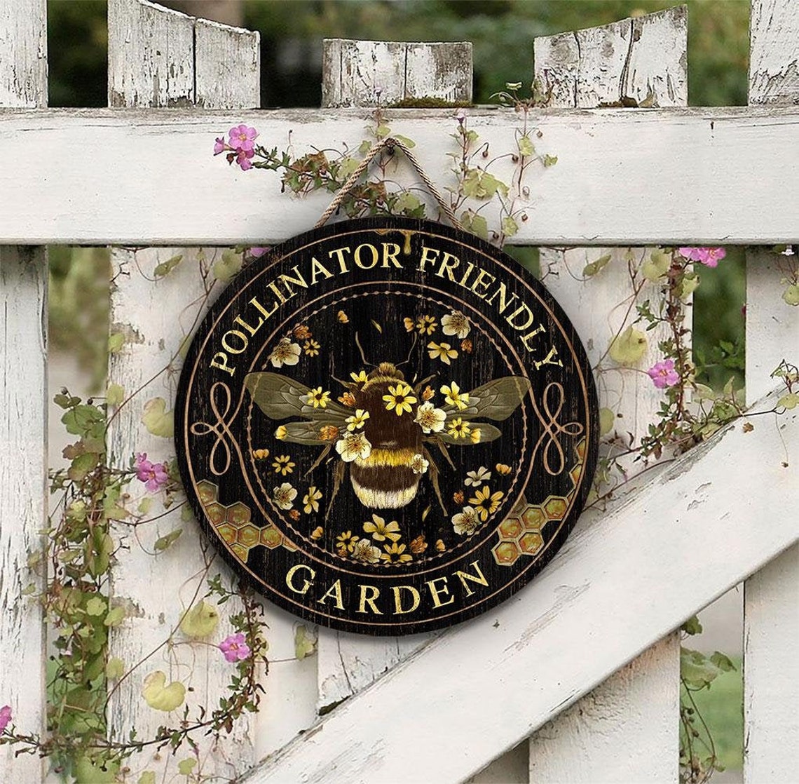 Pollinator Garden Sign Garden Sign Gardener Gift Garden | Etsy