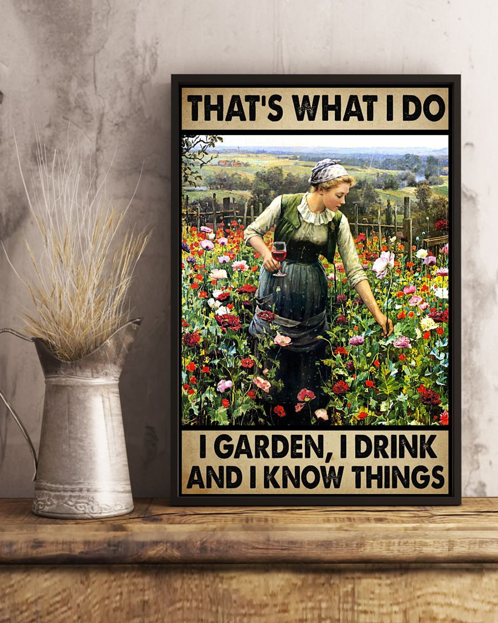 Buy 1 Get 1 Garden Poster Vintage Poster Gardening Poster Etsy
