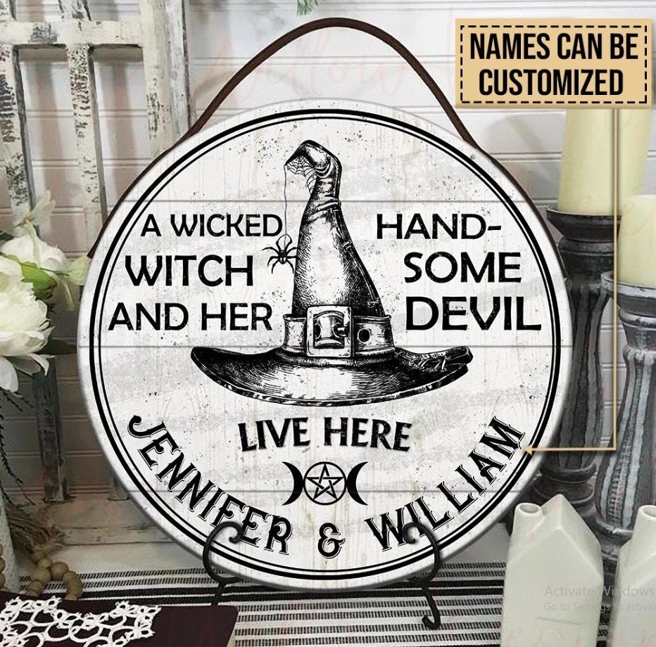 Witch Wood Wall Art Witch Sign Witch Decor Witchy Decor Etsy